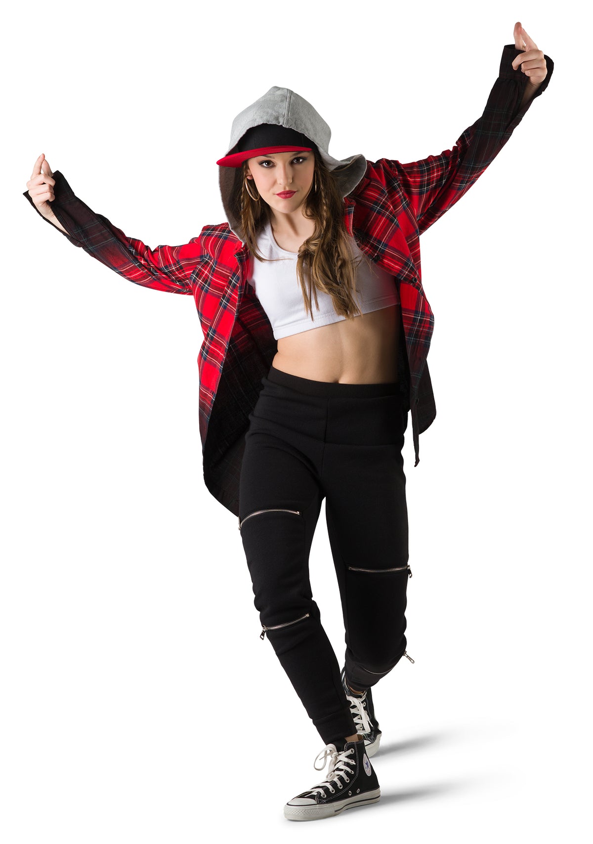 Dip Dye Plaid Shirt