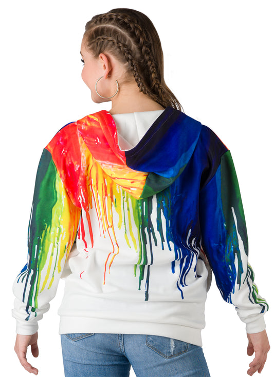 Multi-Colored Digital Print Hoodie