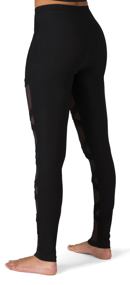 Hi-Rise Mesh Criss Cross Legging - Urban Hip Hop - Costume Gallery