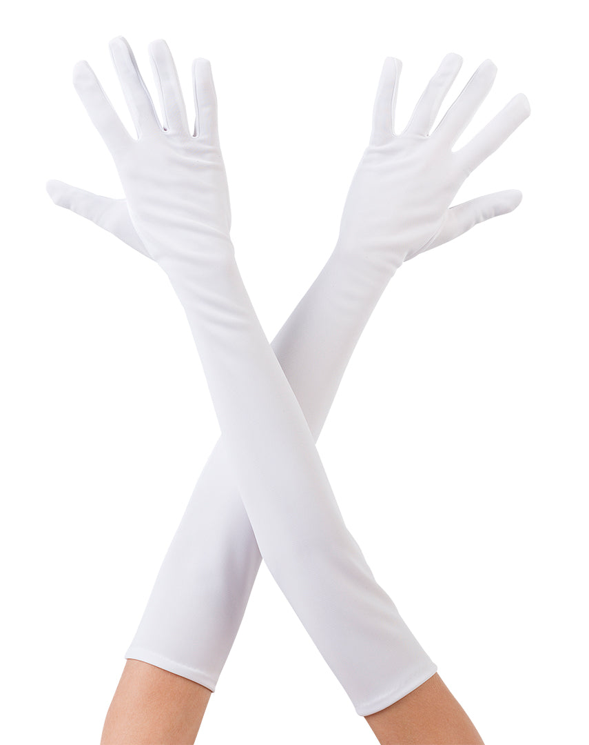 Long Gloves White