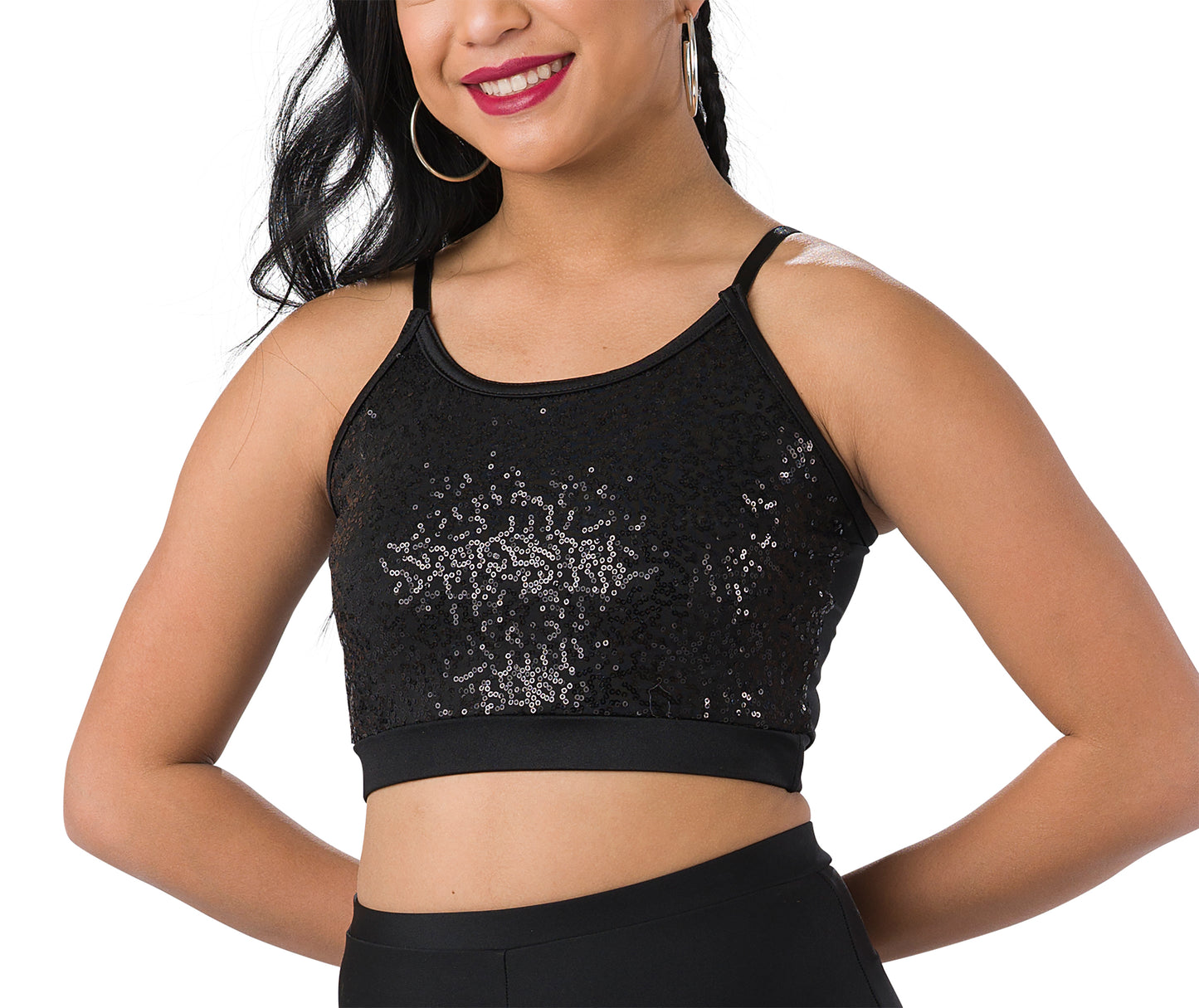 Sequin Crop Camisole