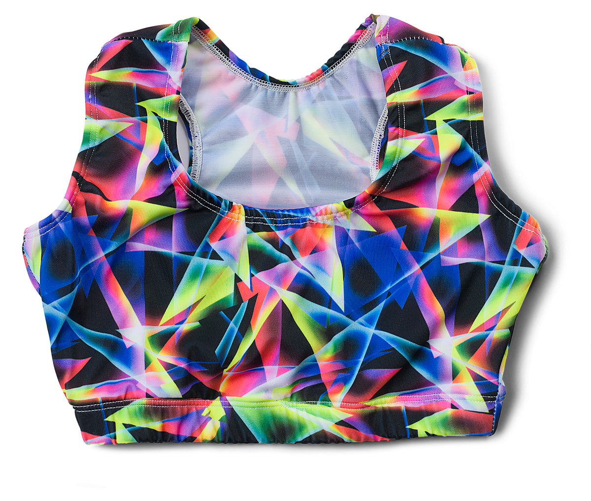 Abstract Print Racerback Bralette