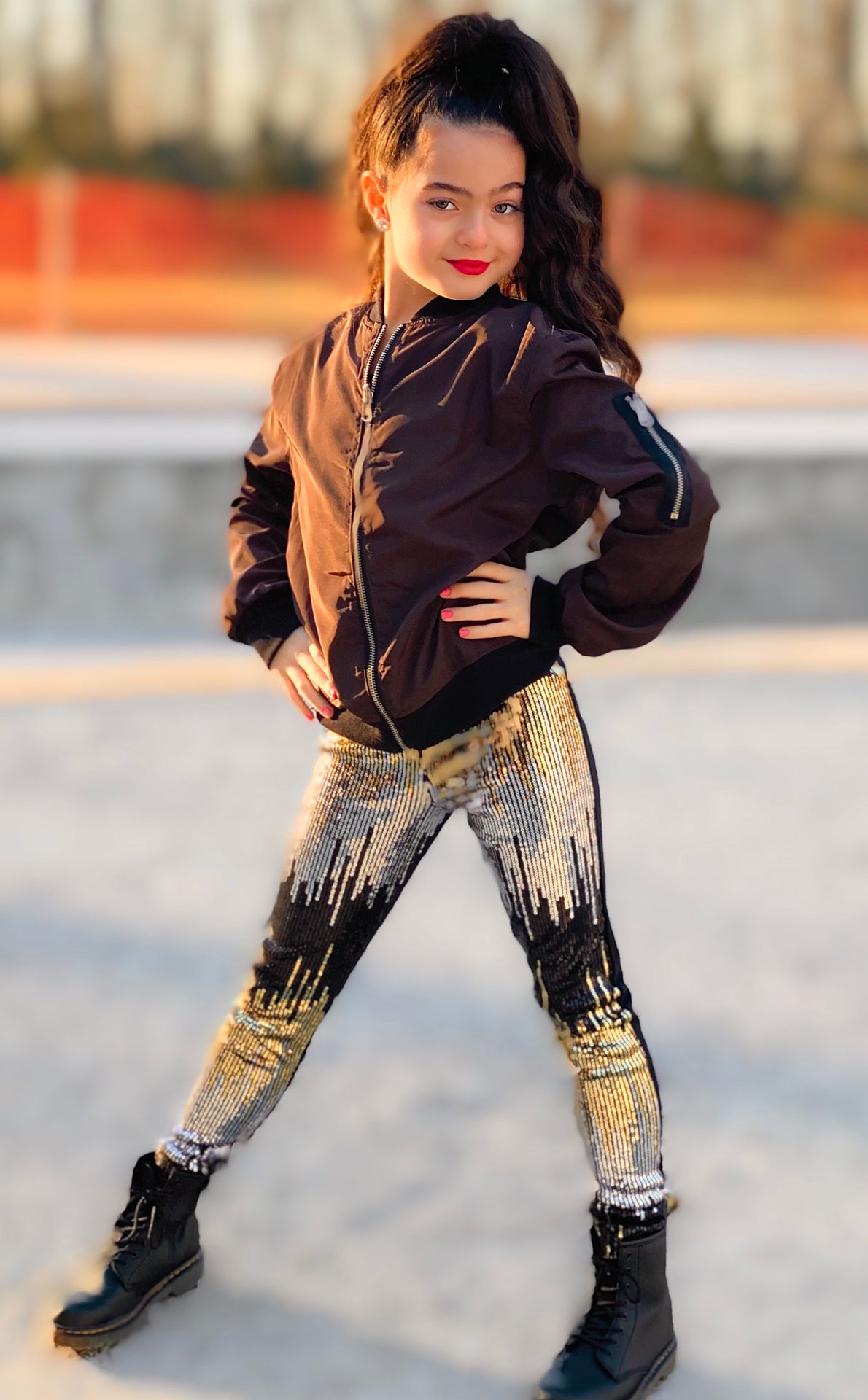 Hi-Rise Ombre Sequin Legging