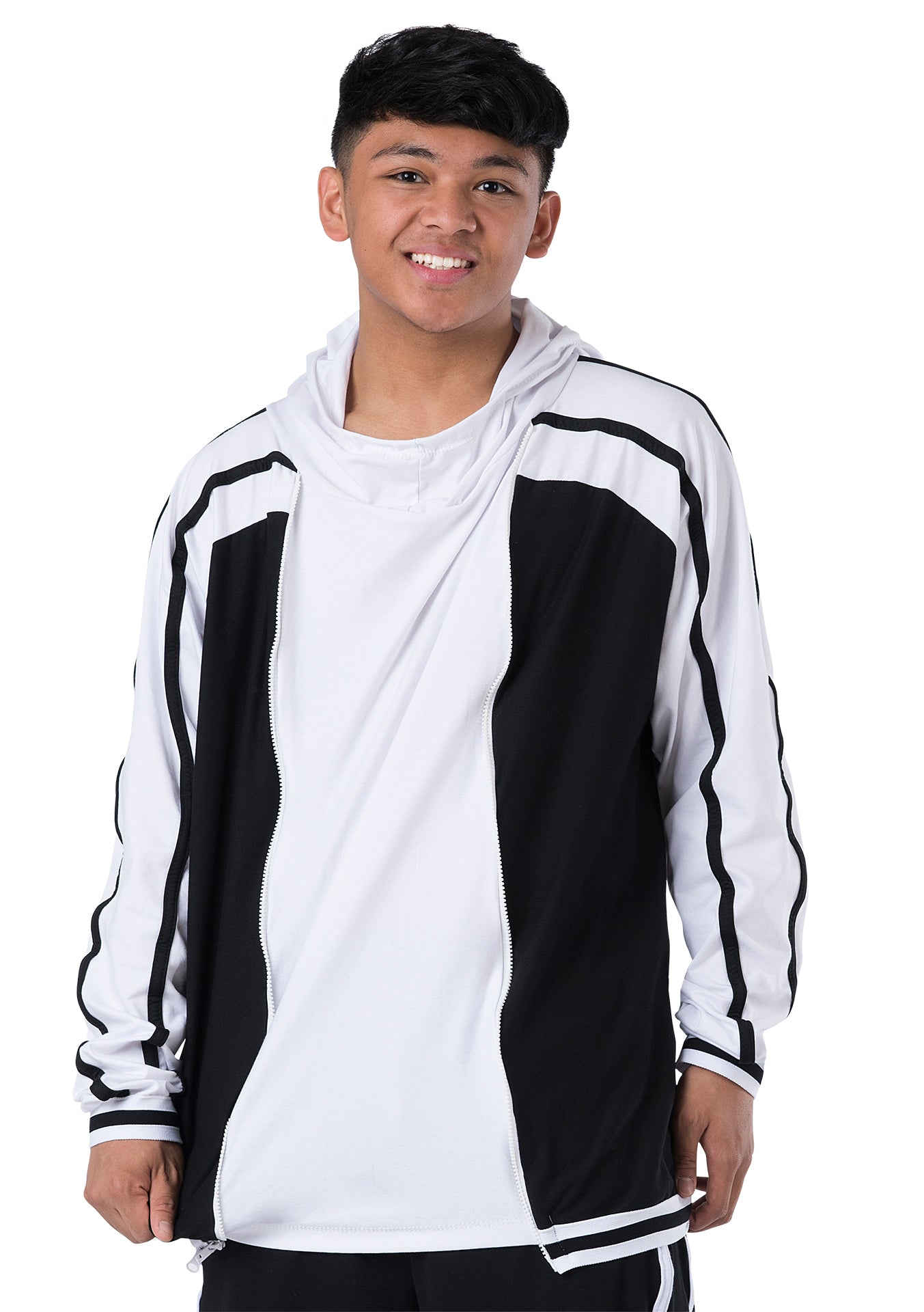 Cowl Neck Athletic Pullover