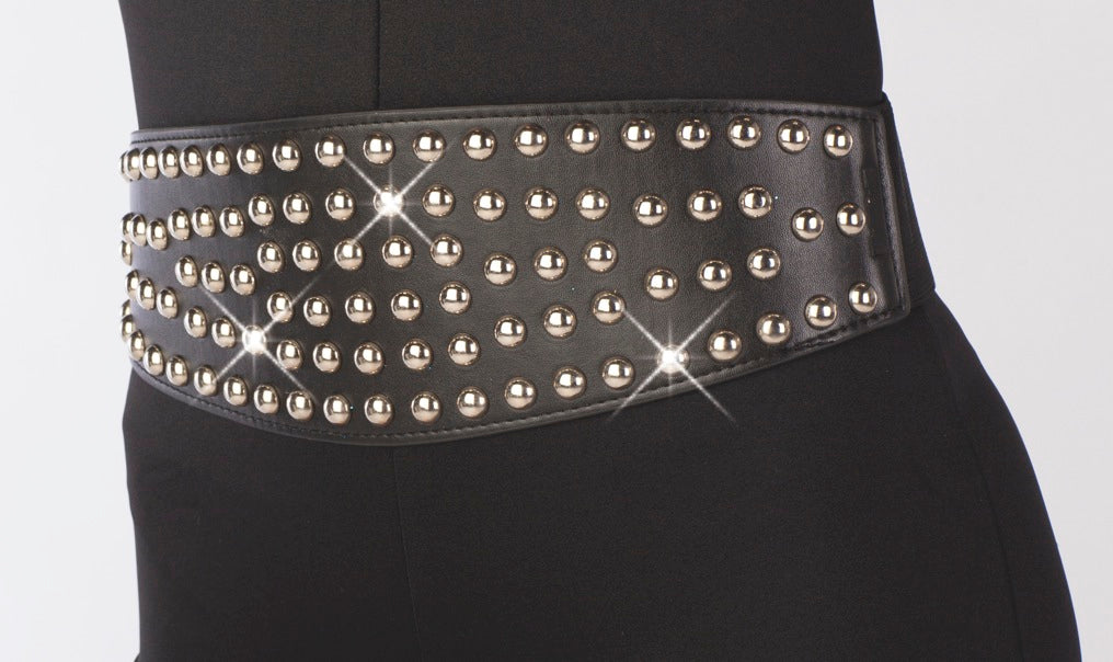 Studded Black Belt