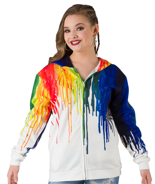 Multi-Colored Digital Print Hoodie