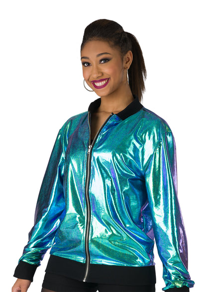 Chaqueta de Lámina Iridiscente