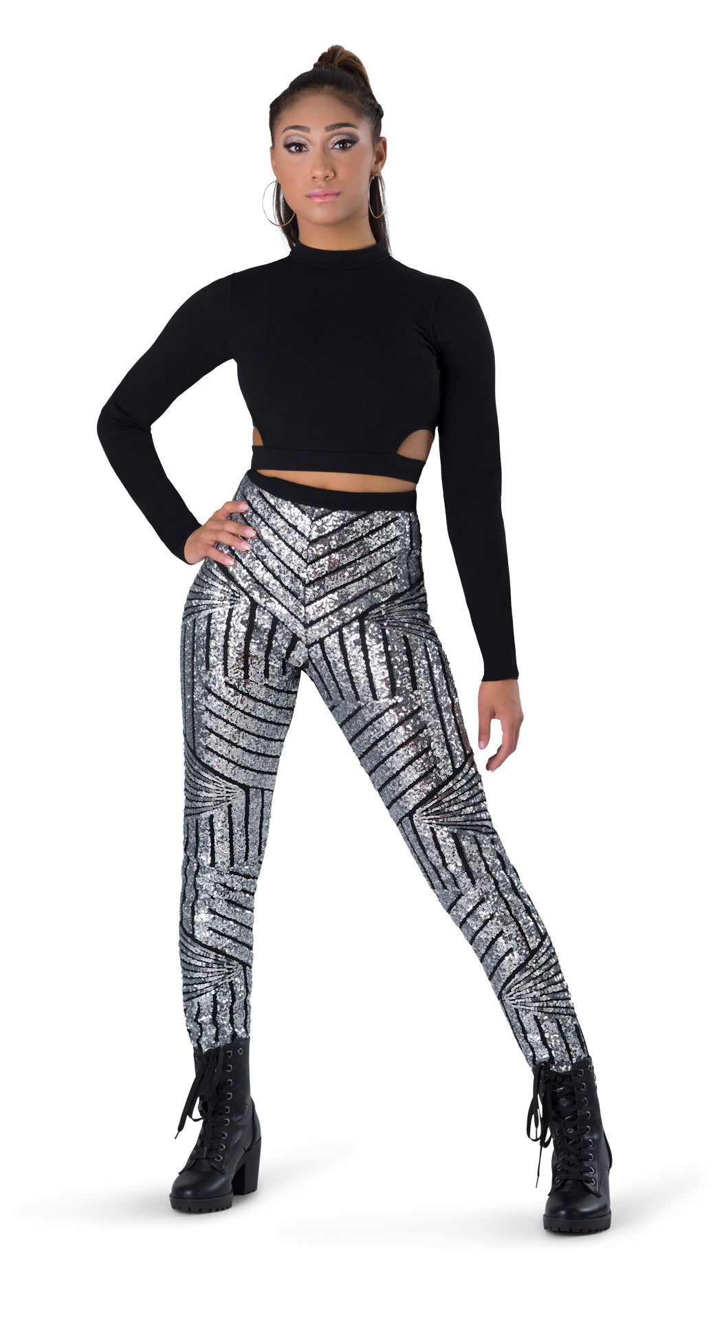 Geometric Sequin Legging
