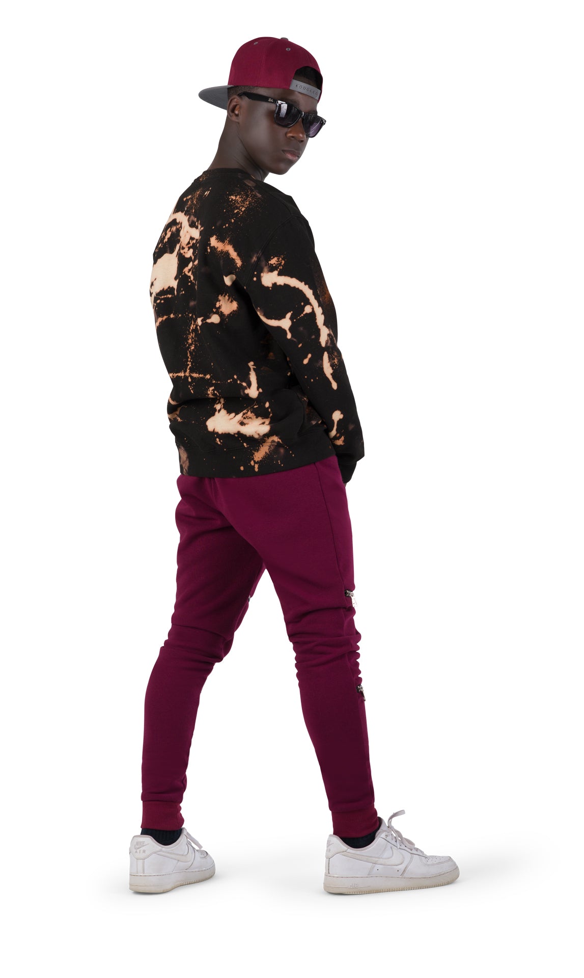 Bleached Pullover Sweatshirt