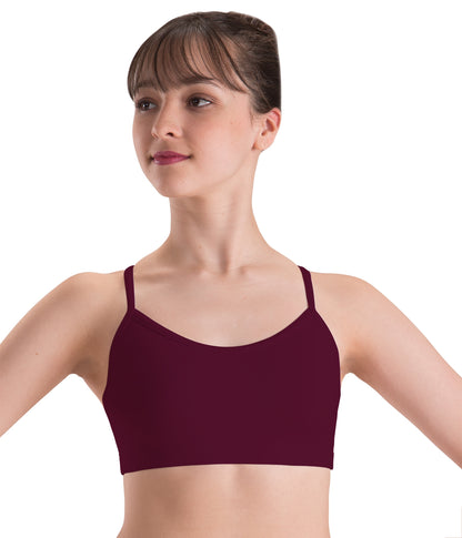 V-Back Strap Cami Bra Top