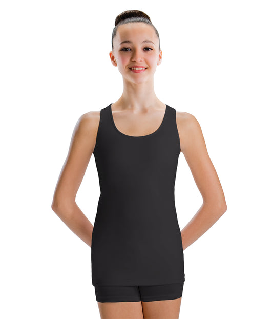 Racerback Extended Length Tank Top