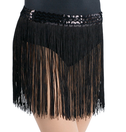 Fringe Skirt Black
