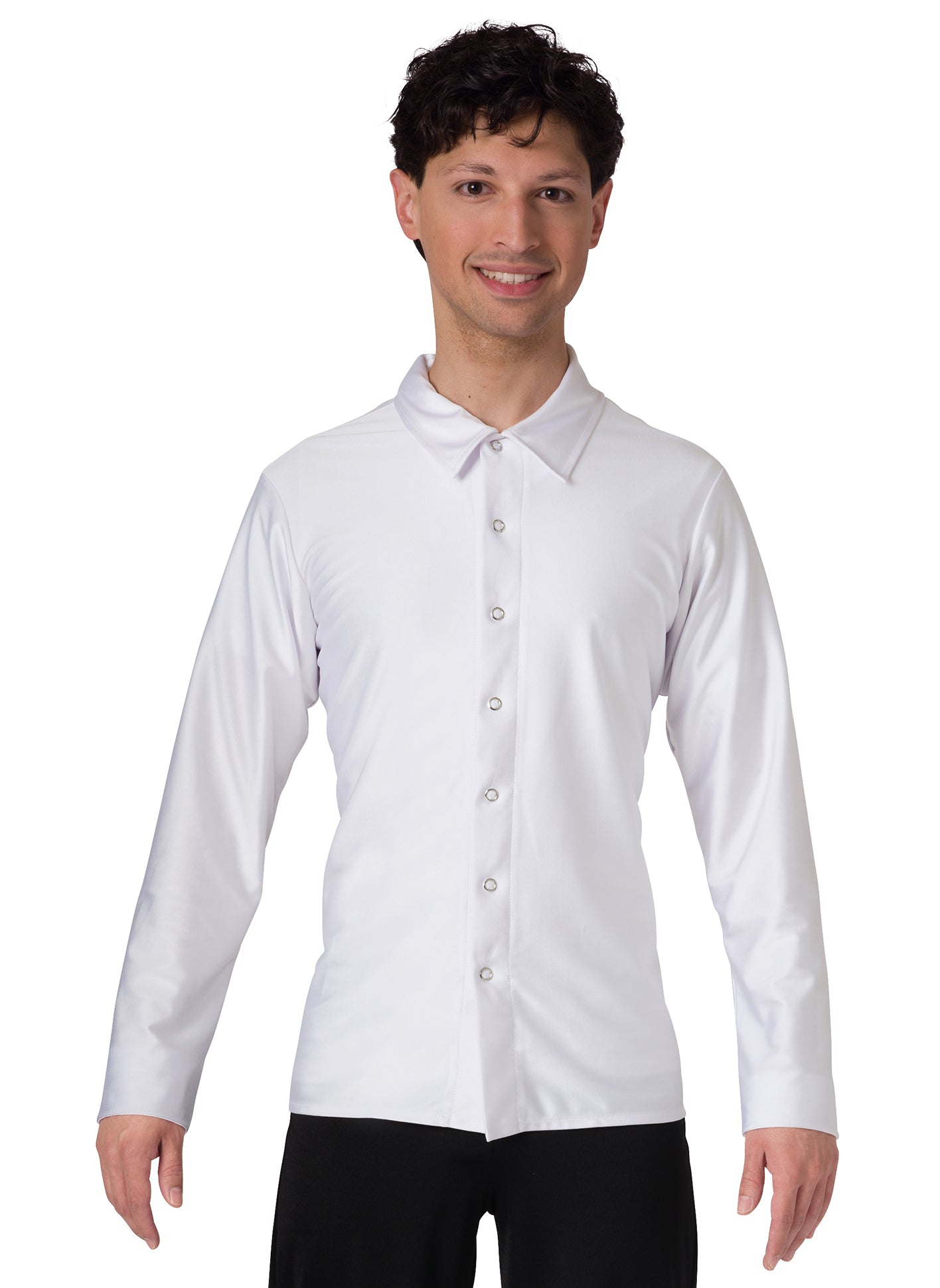 Camisa de alto rendimiento con botones a presión