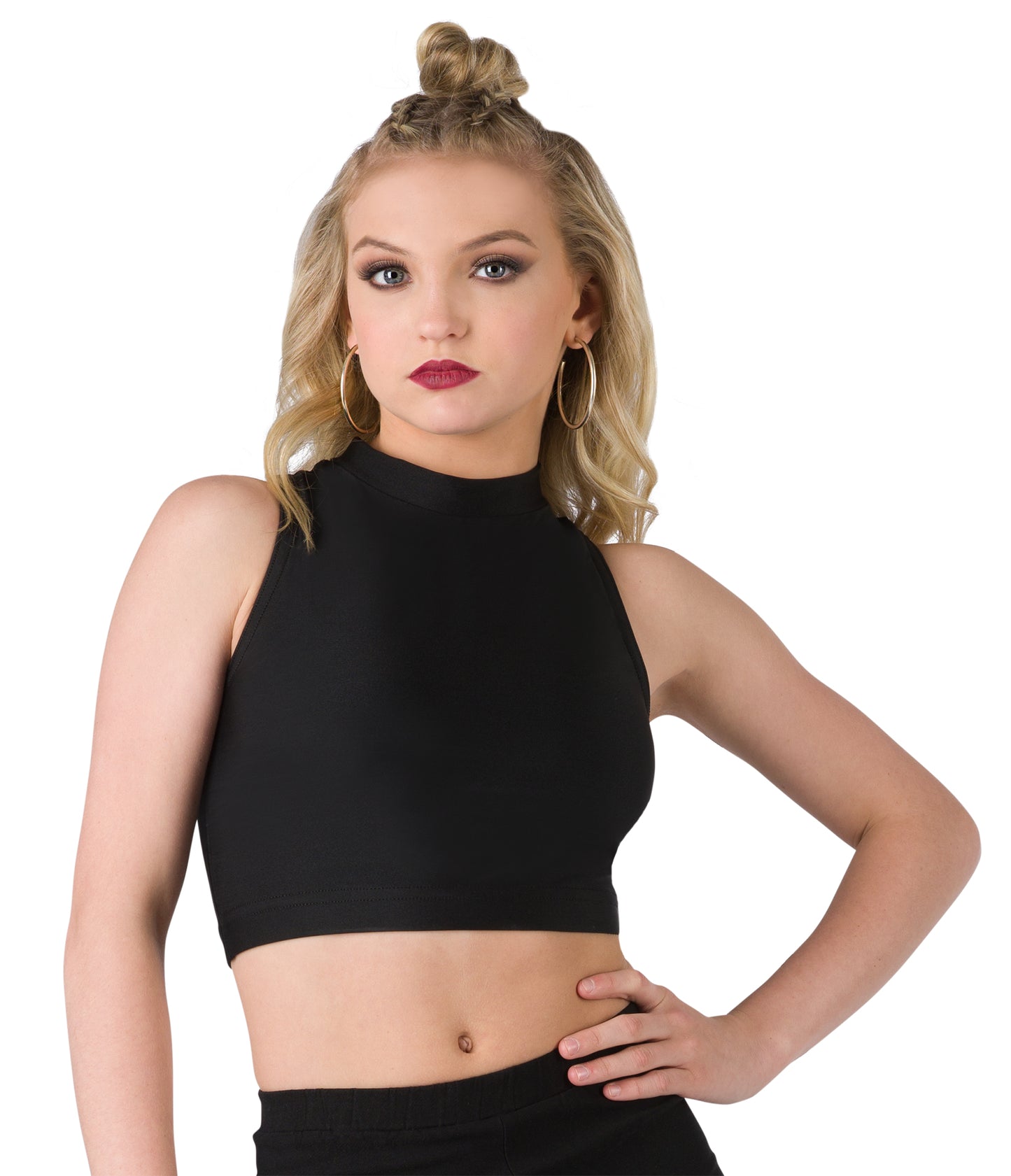 Mock Neck Crop