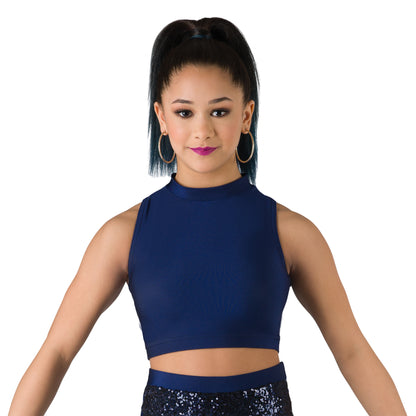 Mock Neck Crop