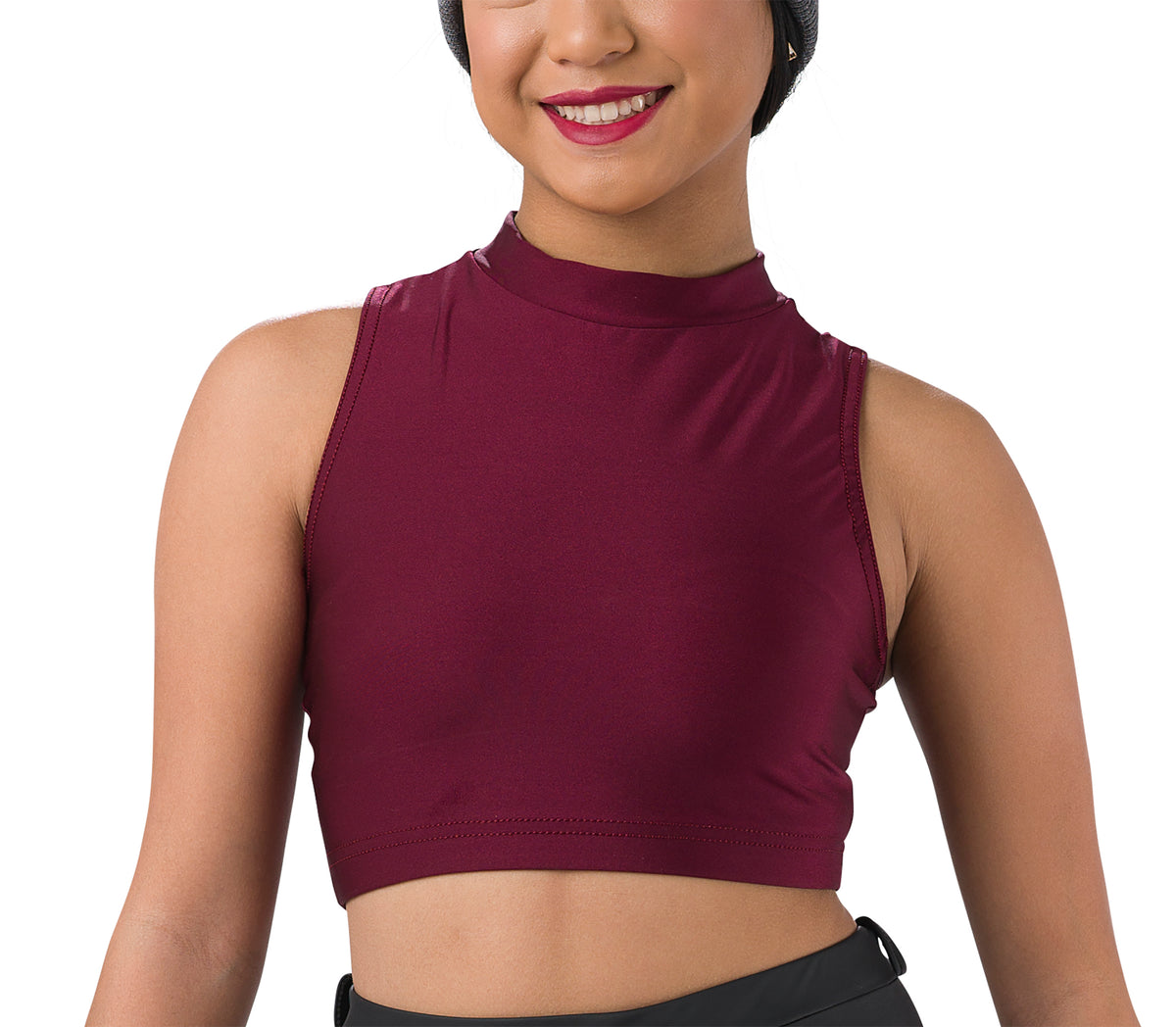 Mock Neck Crop