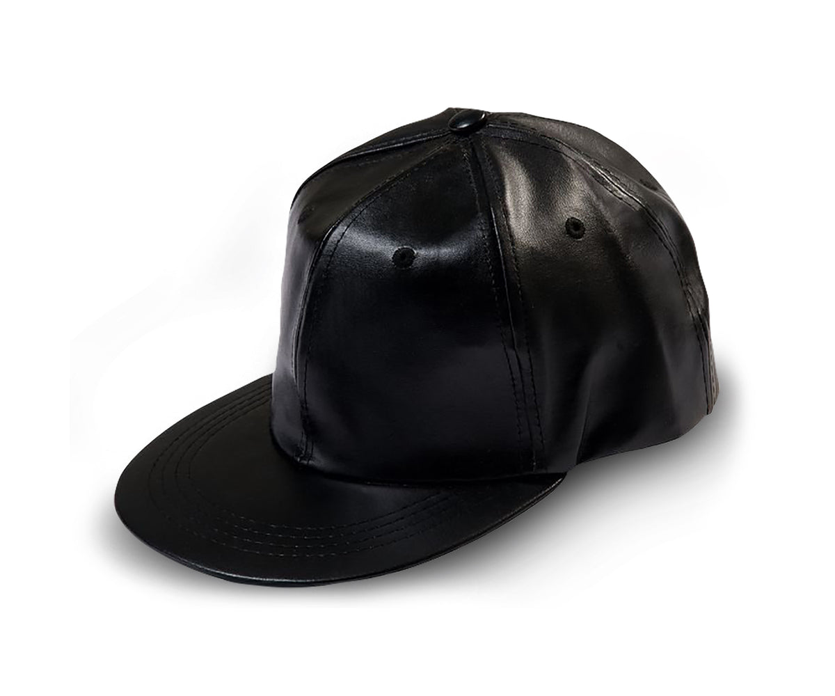 Faux Leather Baseball Cap