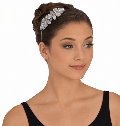 Aurora Borealis Rhinestone Flower Headband - Accessories - Costume Gallery