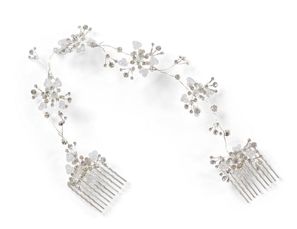 Silver Wrap Comb Tiara