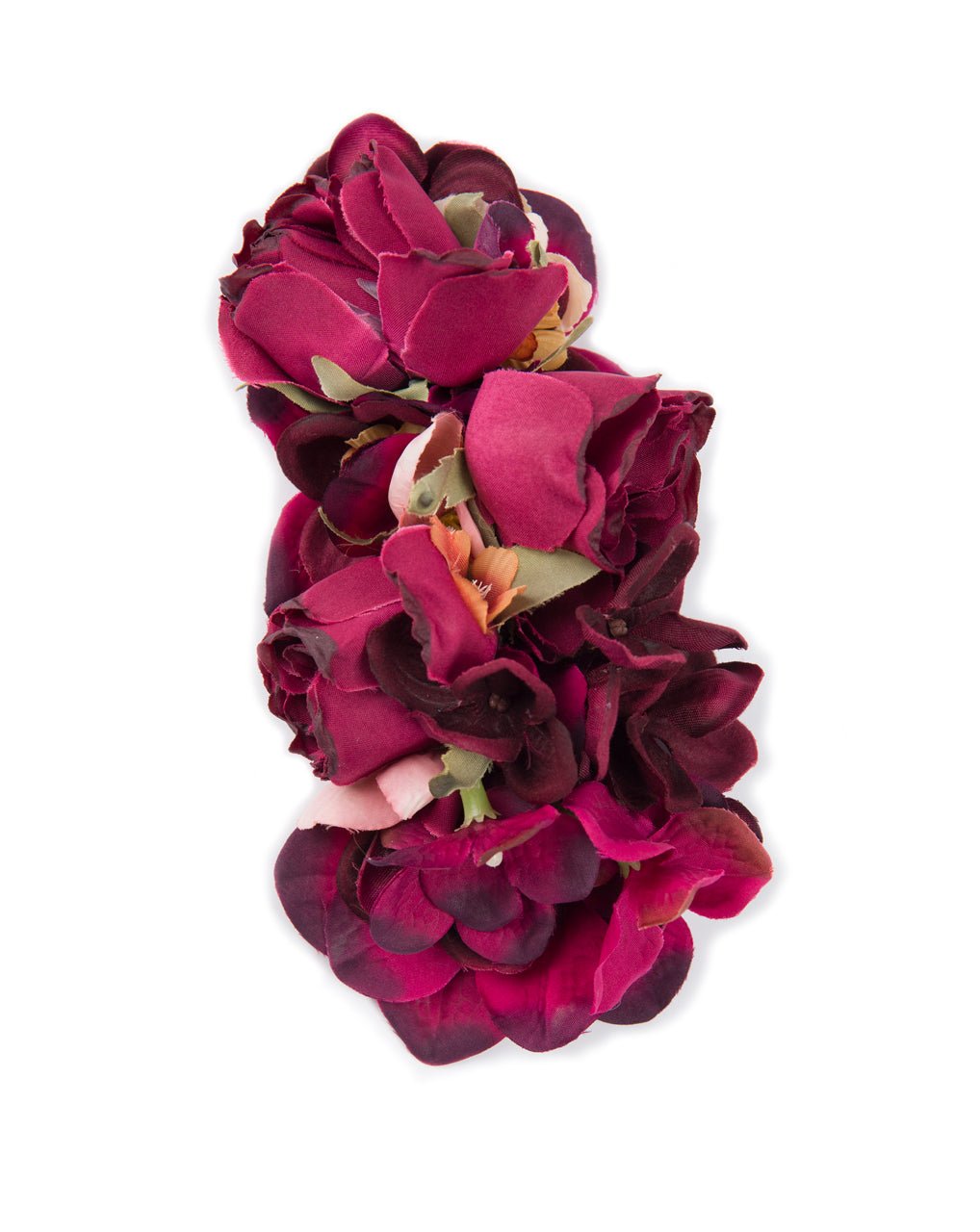 Burgundy Floral Headpiece - Accessories - Costume Gallery