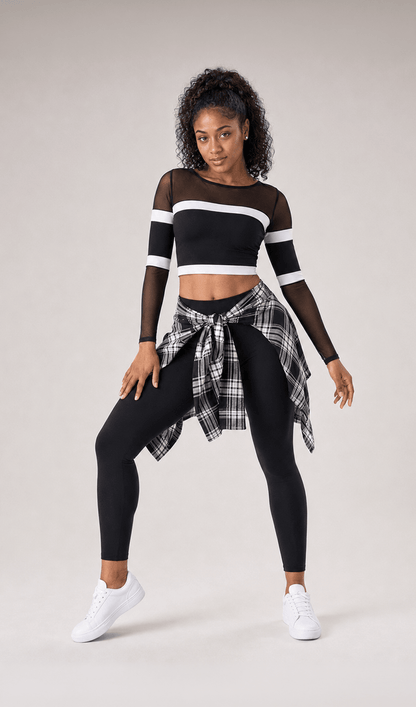 Black Plaid Tie Skirt - Urban Hip Hop - Costume Gallery