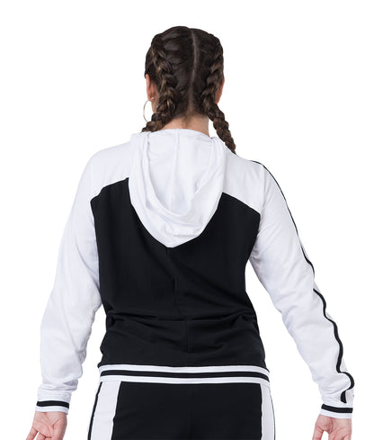 Cowl Neck Athletic Pullover