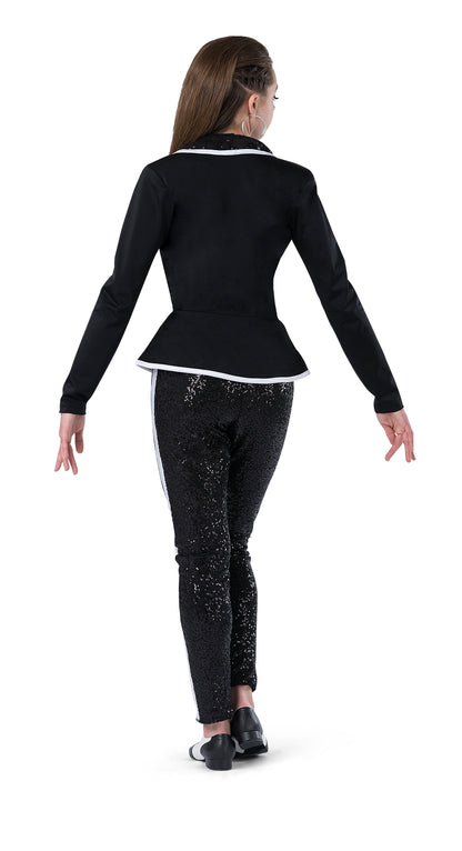 Fitted Spandex Tuxedo Jacket