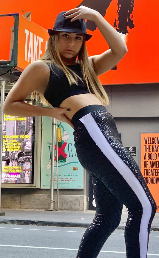 Sequin Drop Crotch Tapered Pant - Urban Hip Hop - Costume Gallery